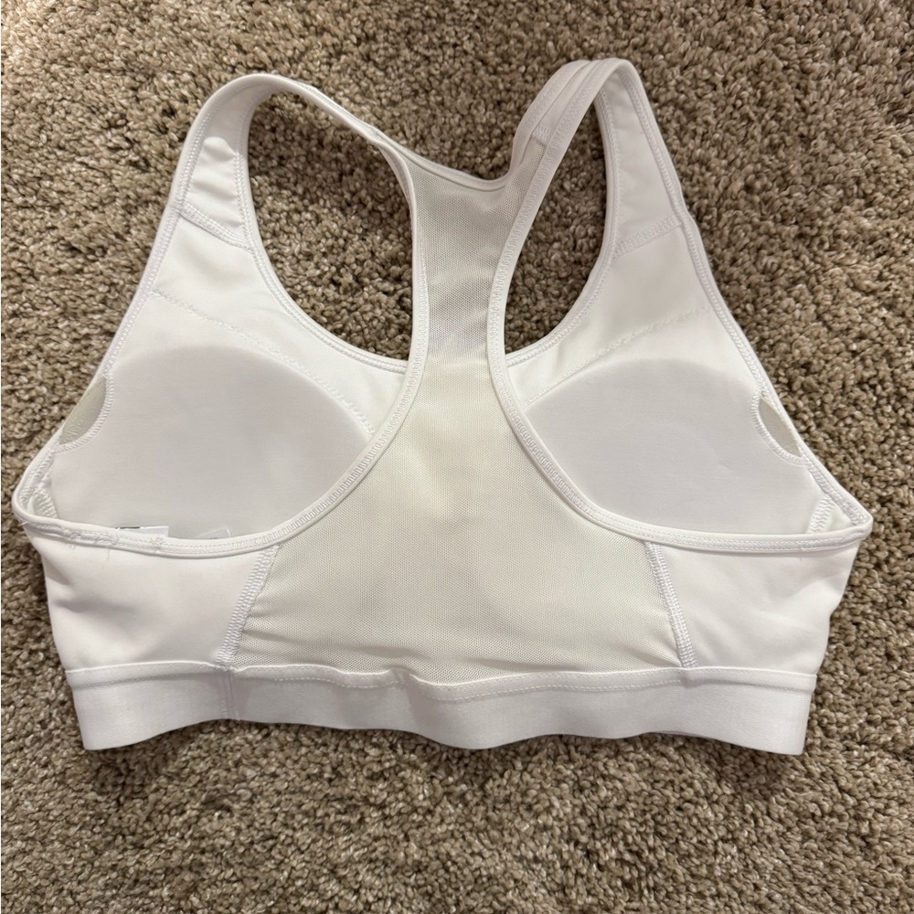 Adidas Women's White and Black Sports Bra Size M - Picture 3 of 4
